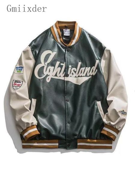 mens jackets gmiixder autumn harajuku bomber jacket men women loose versatile leather trend casual embroidery baseball uniform 230810, Black;brown
mens jackets gmiixder autumn harajuku bomber jacket men women loose versatile leather trend casual embroidery baseball uniform 230810, Black;brown
