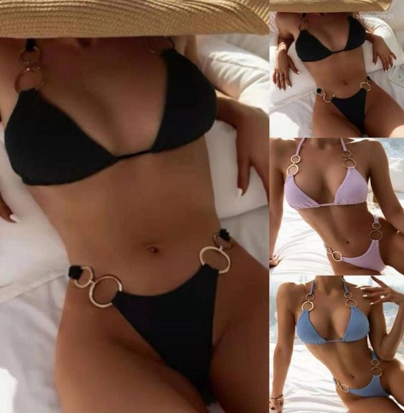women039s swimwear triangle ring halter bikini women swimsuit female two pieces set brazilian metal rings bathing suit swi2283900, White;black
women039s swimwear triangle ring halter bikini women swimsuit female two pieces set brazilian metal rings bathing suit swi2283900, White;black