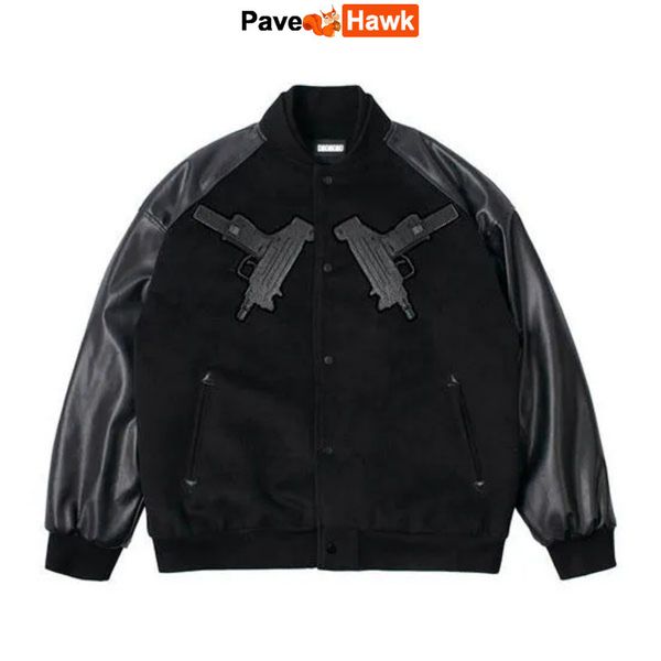 mens jackets hip hop baseball men pu pistol patchwork loose autumn winter bomber varsity jacket black harajuku high street coats 230810, Black;brown
mens jackets hip hop baseball men pu pistol patchwork loose autumn winter bomber varsity jacket black harajuku high street coats 230810, Black;brown
