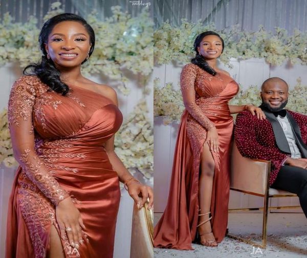 arabic aso ebi one shoulder mermaid prom dresses lace beaded high split evening formal party second reception bridesmaid gowns dre3024446, Black
arabic aso ebi one shoulder mermaid prom dresses lace beaded high split evening formal party second reception bridesmaid gowns dre3024446, Black