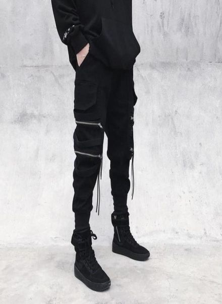 men039s pants men black cargo punk rave joggers jogging techwear autumn korean streetwear hip hop zipper ribbon3642382
men039s pants men black cargo punk rave joggers jogging techwear autumn korean streetwear hip hop zipper ribbon3642382
