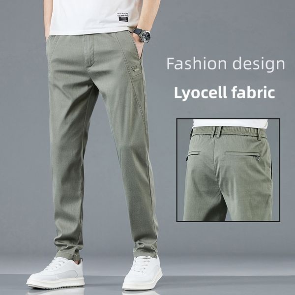 mens pants summer large size lyocell fabric stretch breathable straight leg business casual pant quick dry elastic trousers 230809, Black
mens pants summer large size lyocell fabric stretch breathable straight leg business casual pant quick dry elastic trousers 230809, Black