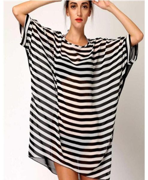 women loose bat shirt chiffon oneck 2021 black and white striped beach swimwear cover streetwear women039s blous5195000
women loose bat shirt chiffon oneck 2021 black and white striped beach swimwear cover streetwear women039s blous5195000