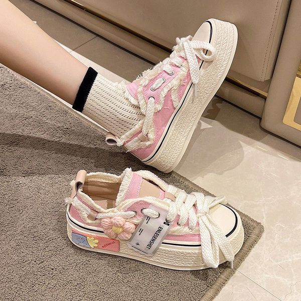 dress shoes spring frayed canvas sneaker women's autumn vulcanized shoes girls stacked med heel trainers woman tassel platform sneakers, Black
dress shoes spring frayed canvas sneaker women's autumn vulcanized shoes girls stacked med heel trainers woman tassel platform sneakers, Black