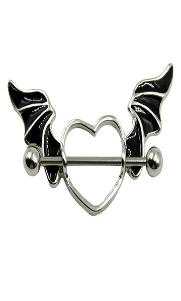 1 pcs stainless steel bat wing nipple shield ring angel heart piercing barbell jewelry9901937, Silver
1 pcs stainless steel bat wing nipple shield ring angel heart piercing barbell jewelry9901937, Silver