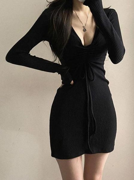 casual dresses temperament vneck knitted longsleeved dress careful machine drawstring tight pit strip hip short skirt women clot5297580, Black;gray
casual dresses temperament vneck knitted longsleeved dress careful machine drawstring tight pit strip hip short skirt women clot5297580, Black;gray