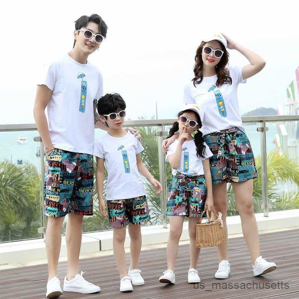 family matching outfits family matching outfits summer dad son mom daughter cotton white t-shirt holiday matching couple clothes r230810, Blue
family matching outfits family matching outfits summer dad son mom daughter cotton white t-shirt holiday matching couple clothes r230810, Blue