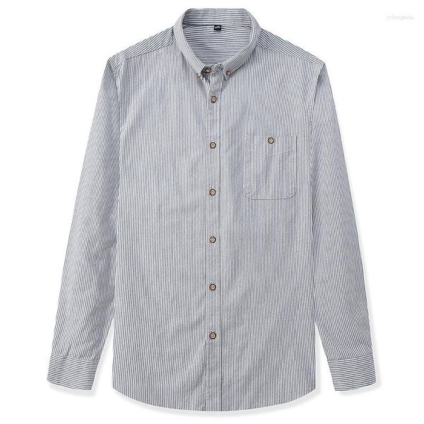 men's casual shirts cotton shirt spring fall fashion dual pockets long sleeve clothing classic striped simple loose blouses, White;black
men's casual shirts cotton shirt spring fall fashion dual pockets long sleeve clothing classic striped simple loose blouses, White;black