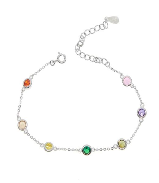rainbow color cz station bracelet bezel round disk charm colorful summer gift 925 sterling silvelr mimniam chains for girl6127818, Golden;silver
rainbow color cz station bracelet bezel round disk charm colorful summer gift 925 sterling silvelr mimniam chains for girl6127818, Golden;silver