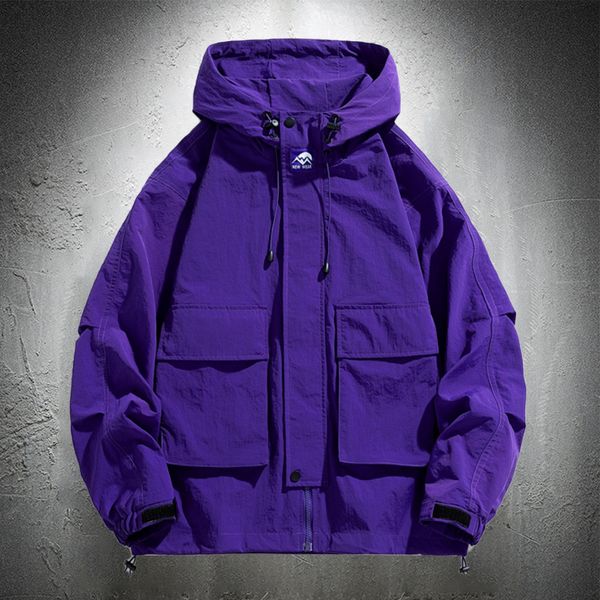 men's jackets purple hoodie men windbreaker jacket hip hop solid color outdoor sports hooded coats clothing 230809, Black;brown
men's jackets purple hoodie men windbreaker jacket hip hop solid color outdoor sports hooded coats clothing 230809, Black;brown