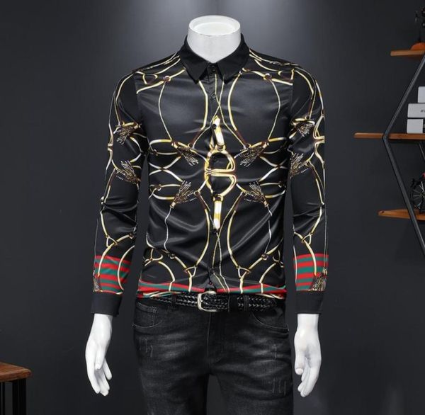 new slim longsleeved shirt casual fashion plus size printing mens allmatch shirt53977435990223, White;black
new slim longsleeved shirt casual fashion plus size printing mens allmatch shirt53977435990223, White;black