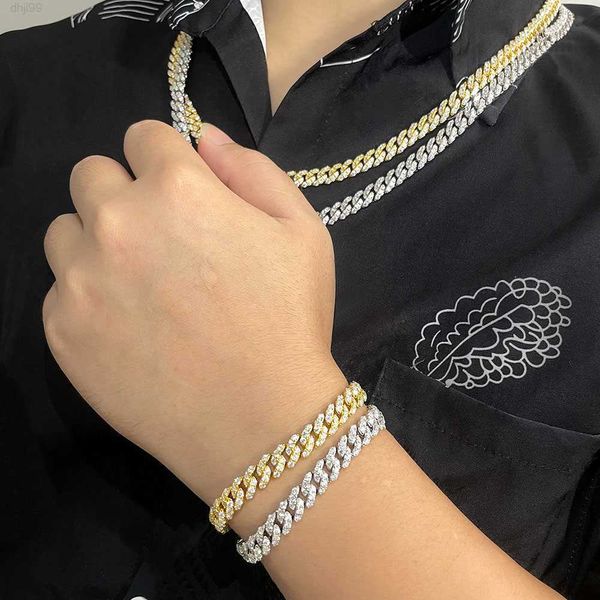 iced out vvs moissanite men 7mm cuban chain necklace set bracelet gold silver hip hop style clasp for rapper necklaces link
iced out vvs moissanite men 7mm cuban chain necklace set bracelet gold silver hip hop style clasp for rapper necklaces link