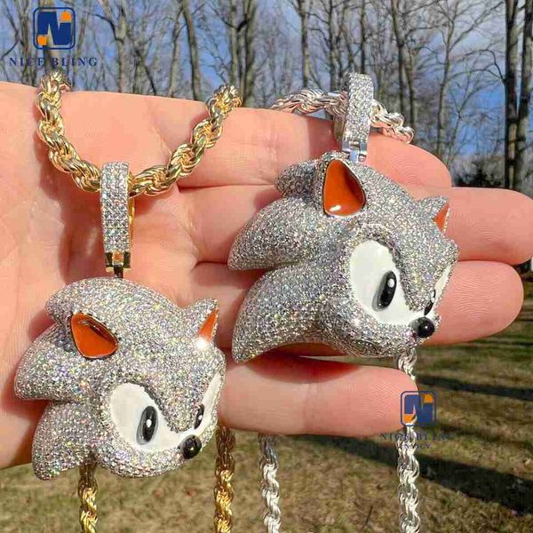vvs moissanite cartoon fox pendants wholesale custom 3d 925 silver pendant hip hop jewelry
vvs moissanite cartoon fox pendants wholesale custom 3d 925 silver pendant hip hop jewelry