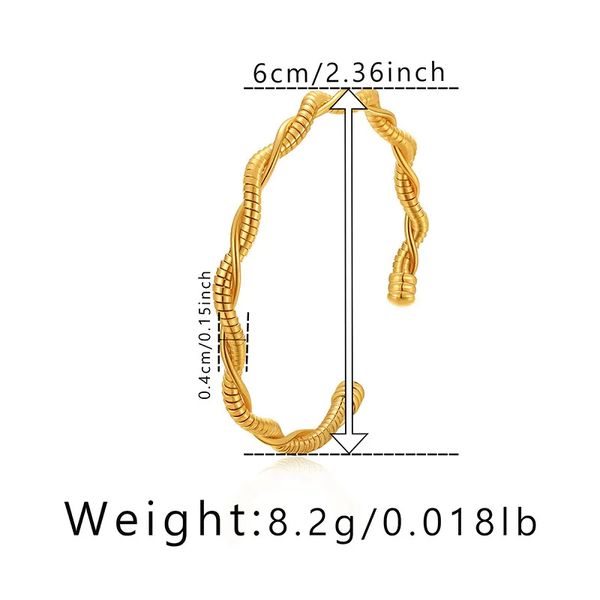 geometric wavy cross winding design bracelet for women gold plated 18 k bracelets minimalist jewelry girl, Black
geometric wavy cross winding design bracelet for women gold plated 18 k bracelets minimalist jewelry girl, Black
