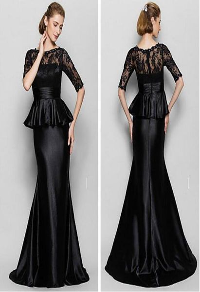 black mother dresses with half sleeves jewel mermaid lace and elastic satin floorlength mother of the bride dress1145339, Black;red
black mother dresses with half sleeves jewel mermaid lace and elastic satin floorlength mother of the bride dress1145339, Black;red