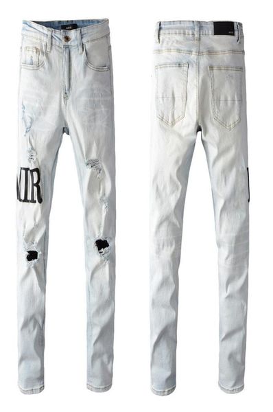 pop luxury brand designer mens jeans casual letter printed white color jean ripped holes skinny motorcycle denim pants4716347, Blue
pop luxury brand designer mens jeans casual letter printed white color jean ripped holes skinny motorcycle denim pants4716347, Blue