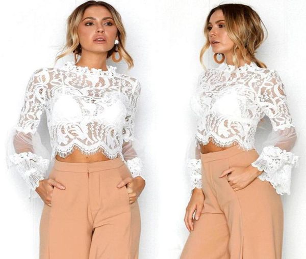fashion hollow out lace blouse shirt women elegant flare sleeve autumn summer blouses female casual long sleeve blusas2501028, White
fashion hollow out lace blouse shirt women elegant flare sleeve autumn summer blouses female casual long sleeve blusas2501028, White