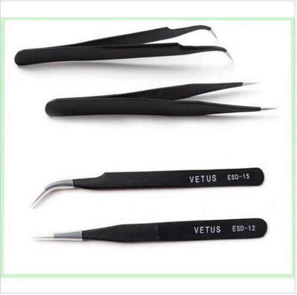10pcs x vetus black eyelash tweezers for eyelash extension and cliping diamondcrystal straigtht and curve 7726843
10pcs x vetus black eyelash tweezers for eyelash extension and cliping diamondcrystal straigtht and curve 7726843