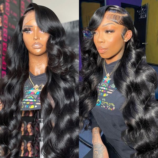 30 inches hd transparent 13x4 13x6 pre plucked body wave lace frontal wig human hair glueless brazilian hair wig 180% for women, Black
30 inches hd transparent 13x4 13x6 pre plucked body wave lace frontal wig human hair glueless brazilian hair wig 180% for women, Black