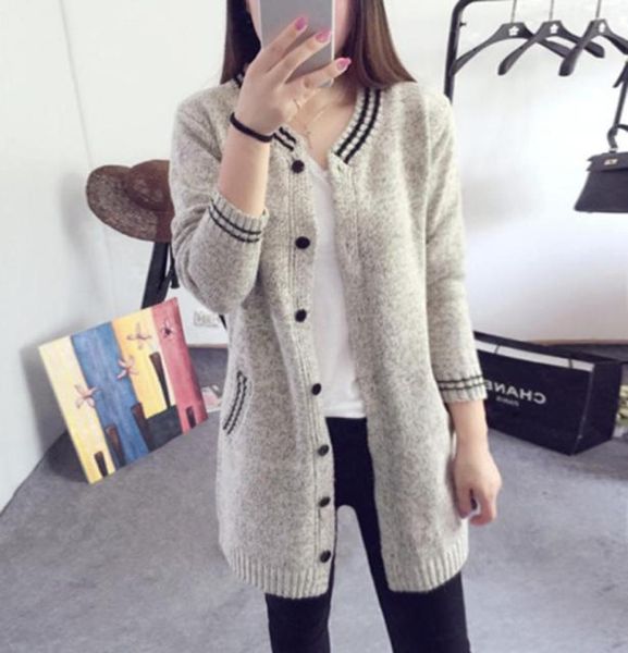 whole2016 new women sweater solid color oneck open stitch button striped knitting cardigan long sleeve cardigans female swea6117751, White;black
whole2016 new women sweater solid color oneck open stitch button striped knitting cardigan long sleeve cardigans female swea6117751, White;black