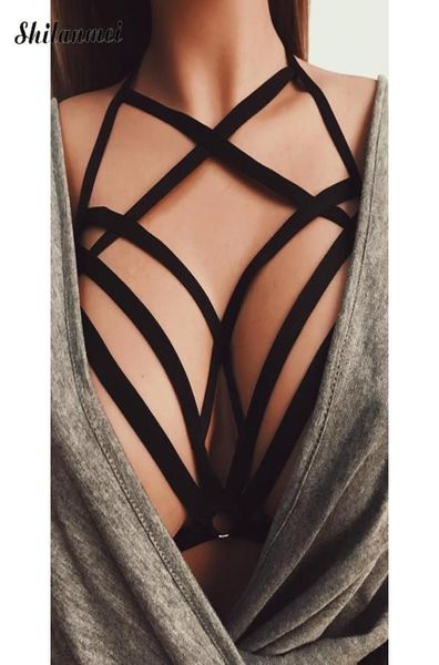 wholeshilanmei 2017 women girl hollow out elastic cage bandage strappy halter bra bustier cropped belt harness crop 2191477, Black;white
wholeshilanmei 2017 women girl hollow out elastic cage bandage strappy halter bra bustier cropped belt harness crop 2191477, Black;white