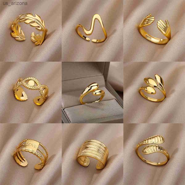 stainless steel rings for women men gold color engagement wedding party ring female male finger jewelry gift 2023 l230620, Silver
stainless steel rings for women men gold color engagement wedding party ring female male finger jewelry gift 2023 l230620, Silver