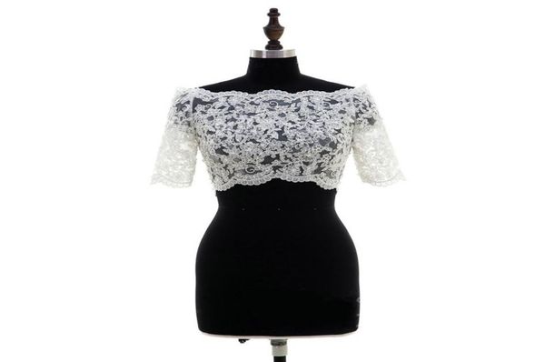 fashion 2022 lace bridal bolero off the shoulder half sleeves wedding jackets illusion button back wedding accessories wedding bol5148909, White
fashion 2022 lace bridal bolero off the shoulder half sleeves wedding jackets illusion button back wedding accessories wedding bol5148909, White