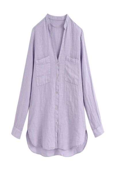 women loose pockets design linen blouses fashion long sleeve asymmetry female shirts blusas casual violet chic women039s 2153861, White
women loose pockets design linen blouses fashion long sleeve asymmetry female shirts blusas casual violet chic women039s 2153861, White