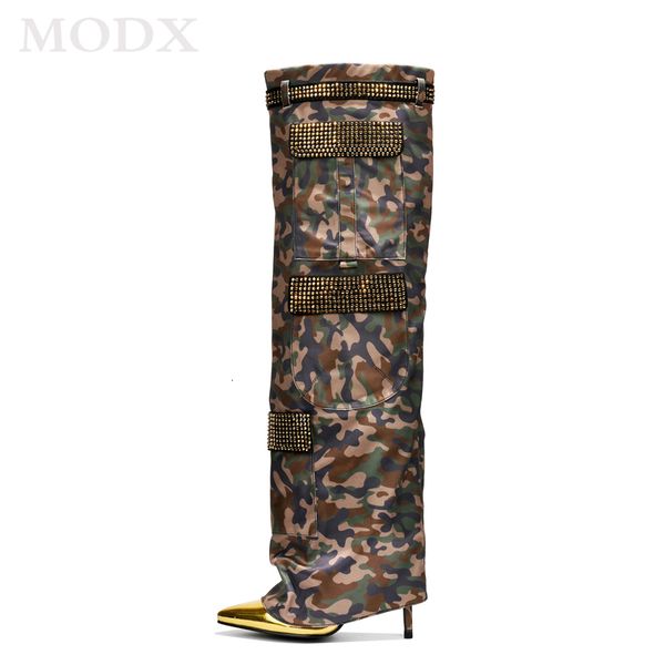 boots pointed toe mixed color slip on thin high heel over the knee big size fashion pocket decor shiny leather 230810, Black
boots pointed toe mixed color slip on thin high heel over the knee big size fashion pocket decor shiny leather 230810, Black