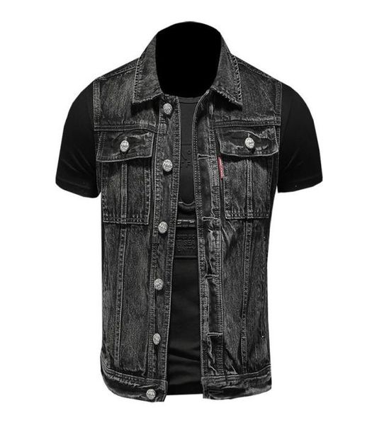 men039s vests s5xl denim vest men sleeveless jacket casual jeans coat ripped slim fit male waistcoat turndown collar streetwe4791327, Black;white
men039s vests s5xl denim vest men sleeveless jacket casual jeans coat ripped slim fit male waistcoat turndown collar streetwe4791327, Black;white