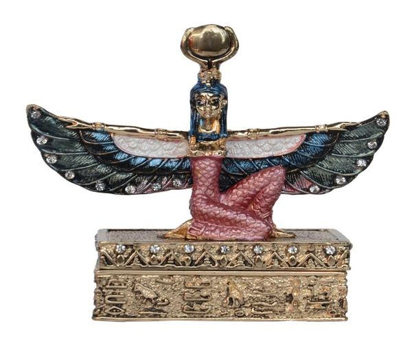 egyptian goddess winged isis statue golden trinket box figurine gifts jewelry container6885921, Black;white
egyptian goddess winged isis statue golden trinket box figurine gifts jewelry container6885921, Black;white