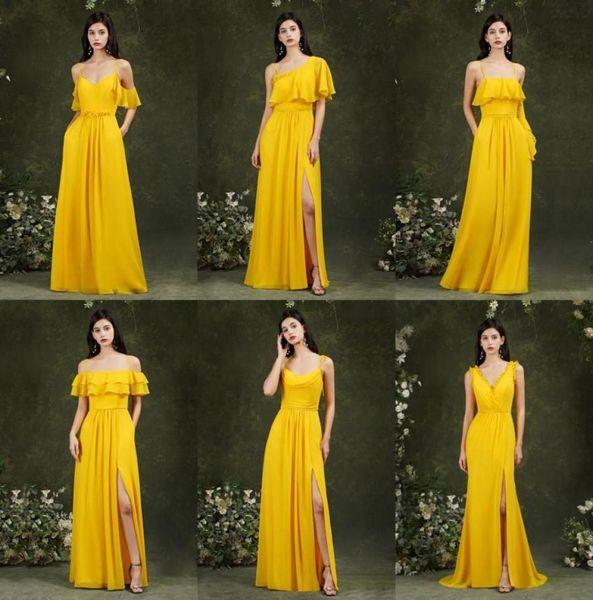 under 60 fashion yellow chiffon bridesmaid dress a line long maid of honor gown summer wedding custom made79983352786255, White;pink
under 60 fashion yellow chiffon bridesmaid dress a line long maid of honor gown summer wedding custom made79983352786255, White;pink