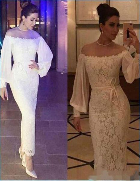 ankle length sheath white lace evening dresses off shoulder long sleeves prom gowns plus size formal party dress4272186, Black;red
ankle length sheath white lace evening dresses off shoulder long sleeves prom gowns plus size formal party dress4272186, Black;red