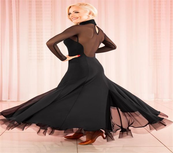 new black standard ballroom dress woman ballroom dance competition dresses mesh stitiching waltz foxtrot rumba modern dance d7415838, Black;red 
new black standard ballroom dress woman ballroom dance competition dresses mesh stitiching waltz foxtrot rumba modern dance d7415838, Black;red