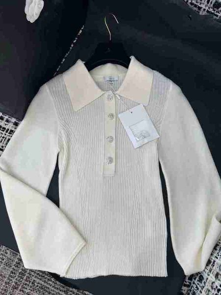 women's knits & tees designer 2023 early autumn new french light mature fashion unique celebrity polo neck white knit 4uyt
women's knits & tees designer 2023 early autumn new french light mature fashion unique celebrity polo neck white knit 4uyt