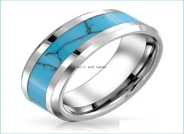 band rings stainless steel natural turquoise ring band finger women mens inlay stone rings fashion jewelry drop delivery dhhjv6177158, Silver 
band rings stainless steel natural turquoise ring band finger women mens inlay stone rings fashion jewelry drop delivery dhhjv6177158, Silver