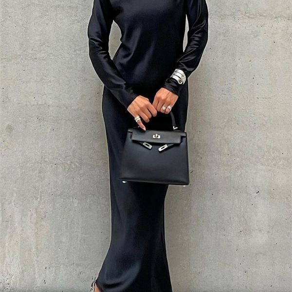 urban dresses clacive casual black satin women s 2023 elegant o neck long sleeve ankle length dress fashion simple silky female 230809, White;black
urban dresses clacive casual black satin women s 2023 elegant o neck long sleeve ankle length dress fashion simple silky female 230809, White;black