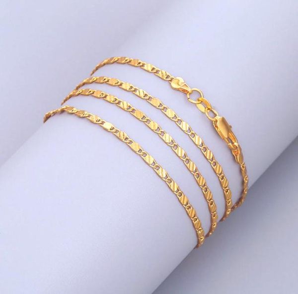 10pcs lose money promotion 2mm flat goldsilver chains necklace beautiful jewelry for women water wave block figaro necklace 16306319444, Silver
10pcs lose money promotion 2mm flat goldsilver chains necklace beautiful jewelry for women water wave block figaro necklace 16306319444, Silver