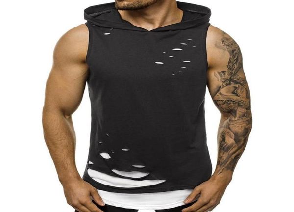 men039s tank breathable men summer stylish double layer ripped sleeveless vest sports hoodie blouse sweatshirt with hood4731635, White;black
men039s tank breathable men summer stylish double layer ripped sleeveless vest sports hoodie blouse sweatshirt with hood4731635, White;black