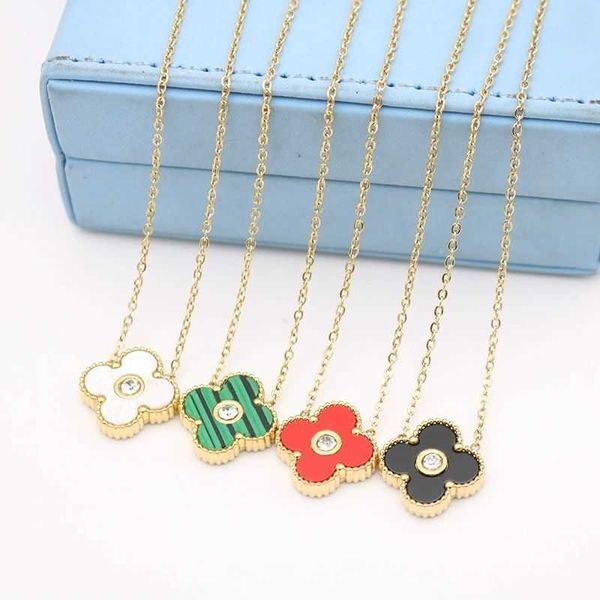 van clover necklace classic titanium steel double-sided shell four-leaf clover necklace japan and south korea fashion simple colorfast colla, Silver
van clover necklace classic titanium steel double-sided shell four-leaf clover necklace japan and south korea fashion simple colorfast colla, Silver