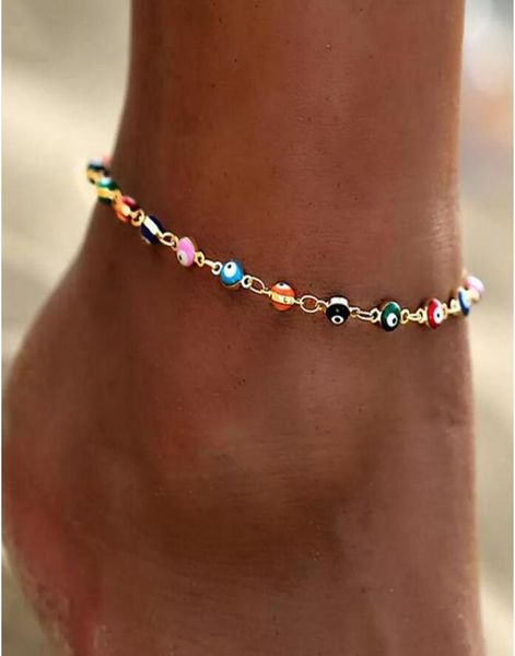 colorful evil eye beads anklets for women gold silver color summer ocean beach ankle bracelet foot leg chain girls gift7601287, Red;blue
colorful evil eye beads anklets for women gold silver color summer ocean beach ankle bracelet foot leg chain girls gift7601287, Red;blue