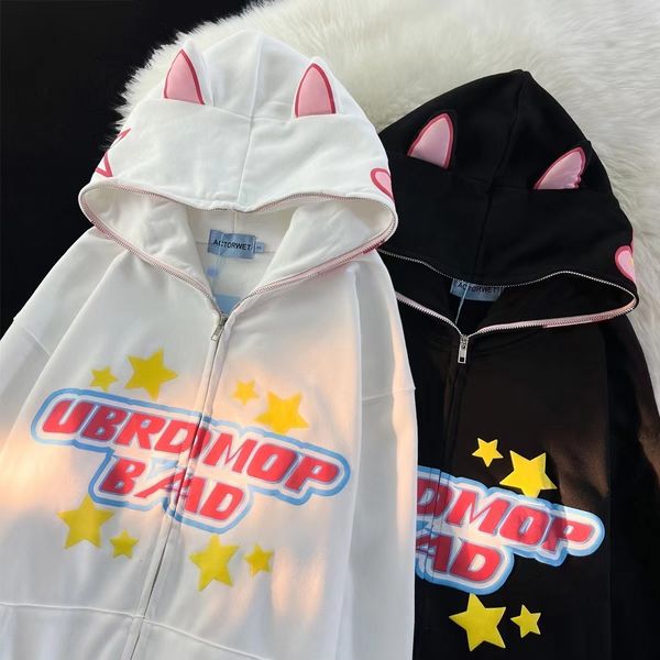 mens hoodies sweatshirts retro lazy style hoodie for women loose fun multi angle full zip y2k casual sweatshirt woman harajuku gothic clothe, Black
mens hoodies sweatshirts retro lazy style hoodie for women loose fun multi angle full zip y2k casual sweatshirt woman harajuku gothic clothe, Black