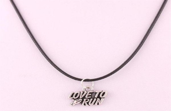 new arrival antique sliver plated running woman and love to run pendant charm necklace wax chain200r4708678, Silver
new arrival antique sliver plated running woman and love to run pendant charm necklace wax chain200r4708678, Silver