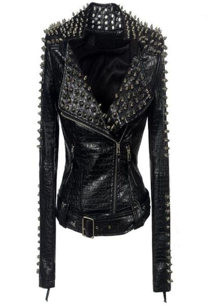 women studded stitching motorcycle leather jackets women039s long sleeved rock fashion personality leather jackets outwear12711724, Black
women studded stitching motorcycle leather jackets women039s long sleeved rock fashion personality leather jackets outwear12711724, Black