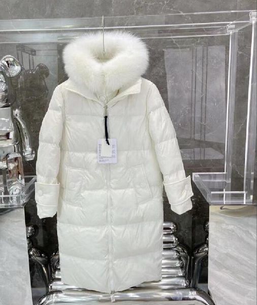 women x-long hooded down coat thick warm double zipper drawstring loose jacket 100% big fox fur collar waterproof parkas black
women x-long hooded down coat thick warm double zipper drawstring loose jacket 100% big fox fur collar waterproof parkas black