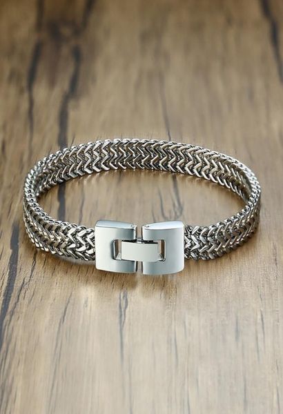 double rope chain mens stainless steel bracelet silver polish color punk biker pulseira masculina jewelry 83quot br642s2707007, Black
double rope chain mens stainless steel bracelet silver polish color punk biker pulseira masculina jewelry 83quot br642s2707007, Black