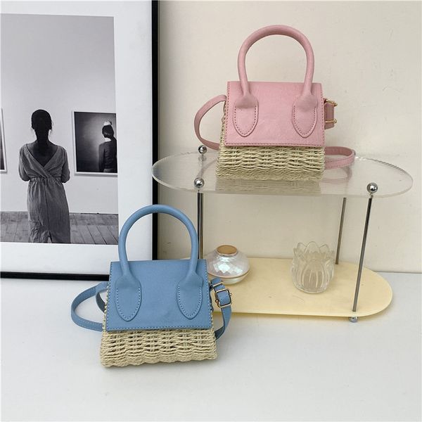 evening bags luxury designer pu leather and straw weave women s handbag simple crossbody bag small squaretote summer beach 230809
evening bags luxury designer pu leather and straw weave women s handbag simple crossbody bag small squaretote summer beach 230809
