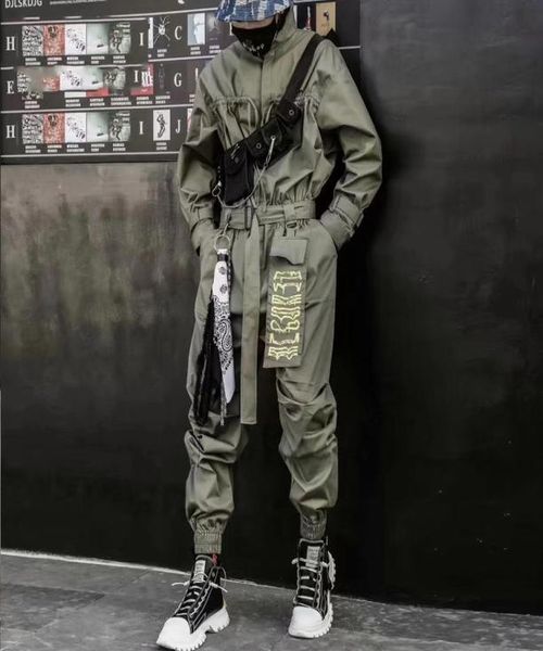 2021 hip hop streetwear jumpsuits men ribbon embroidered cargo pants long sleeve rompers joggers techwear men2391677, Black
2021 hip hop streetwear jumpsuits men ribbon embroidered cargo pants long sleeve rompers joggers techwear men2391677, Black