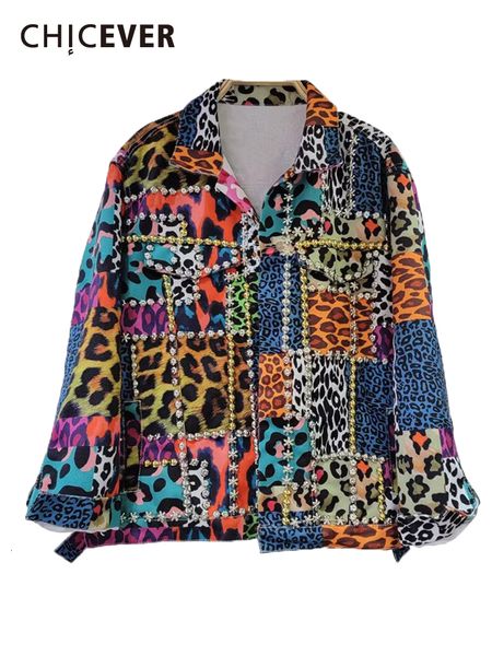 womens jackets chicever leopard hit color for women lapel long sleeve single breasted spliced embroidered flares denim coats female 230809, Black;brown
womens jackets chicever leopard hit color for women lapel long sleeve single breasted spliced embroidered flares denim coats female 230809, Black;brown