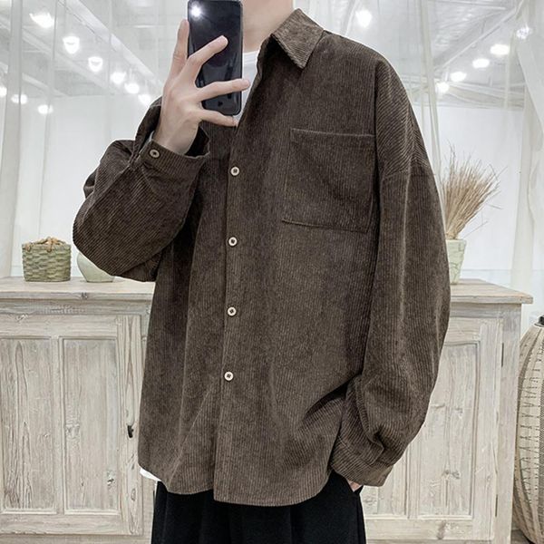 mens jackets corduroy men shirts for clothing harajuku buttons casual shirt korean style long sleeve vintage autumn 230810, Black;brown
mens jackets corduroy men shirts for clothing harajuku buttons casual shirt korean style long sleeve vintage autumn 230810, Black;brown